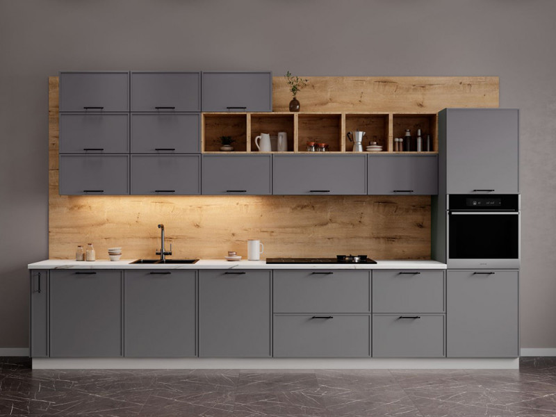 Кухня Марта-04 Графит Скин