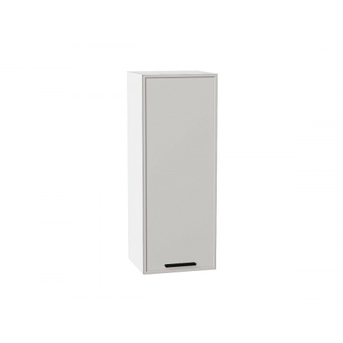 920*350* Шкаф верхний с 1-ой дверцей Фрейм Grey Silk / Белый
