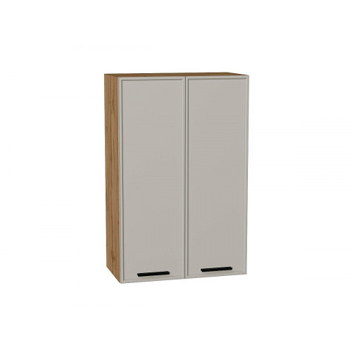 920*600* Шкаф верхний с 2-мя дверцами Фрейм Grey Silk / Дуб Вотан