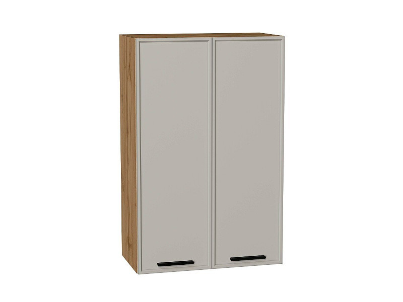 920*600* Шкаф верхний с 2-мя дверцами Фрейм Grey Silk / Дуб Вотан