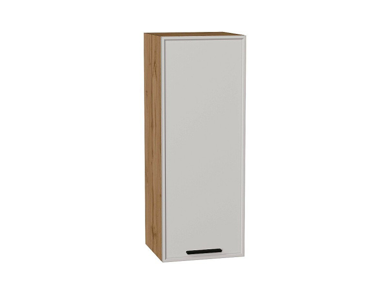 920*350* Шкаф верхний с 1-ой дверцей Фрейм Grey Silk / Дуб Вотан