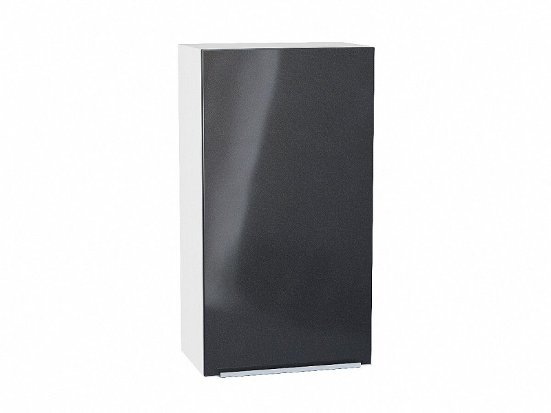 920*500* Шкаф верхний с 1-ой дверцей Фьюжн Anthracite Белый