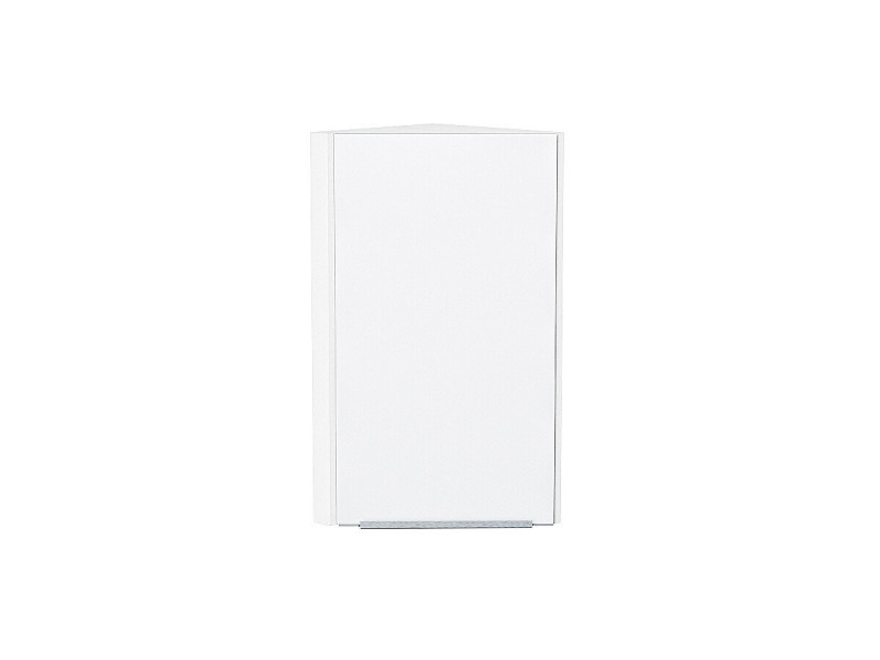 716*300*306 Шкаф верхний торцевой Фьюжн Silky White Белый